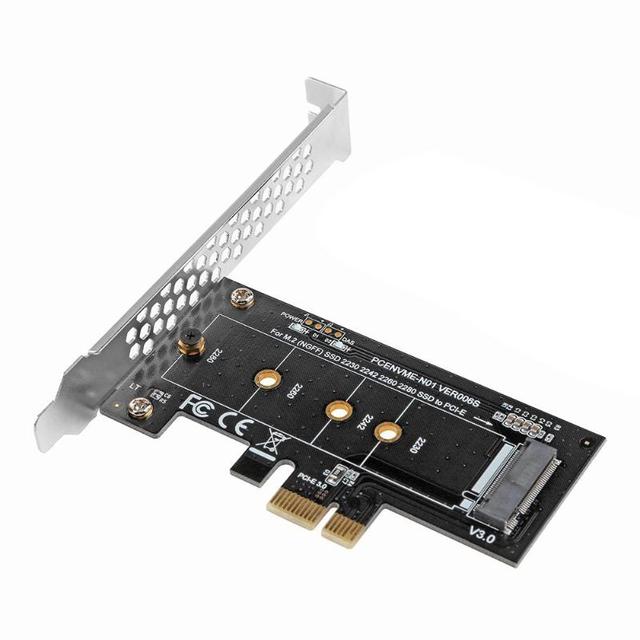 Karta PCI-E X1 do M.2 NVMe - obsługa Samsung PM961, 960EVO, SM961, PM951 M2 SSD, wspornik niskoprofilowy - Wianko - 1