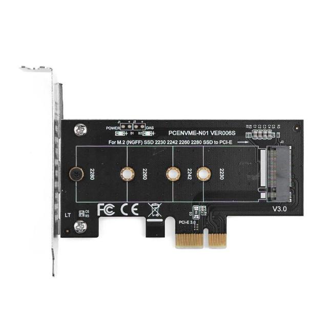 Karta PCI-E X1 do M.2 NVMe - obsługa Samsung PM961, 960EVO, SM961, PM951 M2 SSD, wspornik niskoprofilowy - Wianko - 5