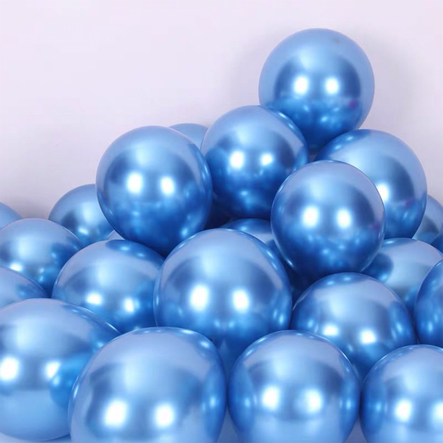 10 sztuk nowych perłowych balonów lateksowych, chromowane, w metalicznych kolorach, dekoracje na przyjęcie urodzinowe - Wianko - 7