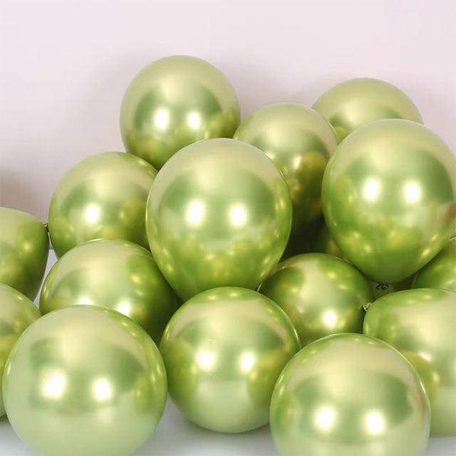 10 sztuk nowych perłowych balonów lateksowych, chromowane, w metalicznych kolorach, dekoracje na przyjęcie urodzinowe - Wianko - 10