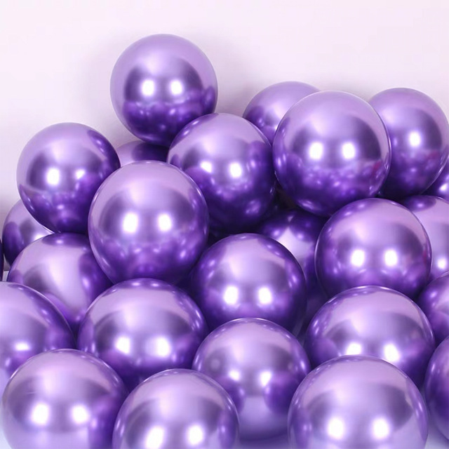 10 sztuk nowych perłowych balonów lateksowych, chromowane, w metalicznych kolorach, dekoracje na przyjęcie urodzinowe - Wianko - 14