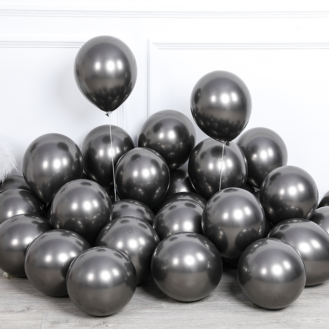 10 sztuk nowych perłowych balonów lateksowych, chromowane, w metalicznych kolorach, dekoracje na przyjęcie urodzinowe - Wianko - 12