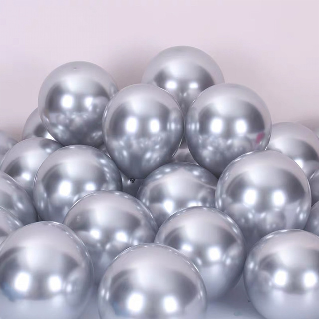 10 sztuk nowych perłowych balonów lateksowych, chromowane, w metalicznych kolorach, dekoracje na przyjęcie urodzinowe - Wianko - 13