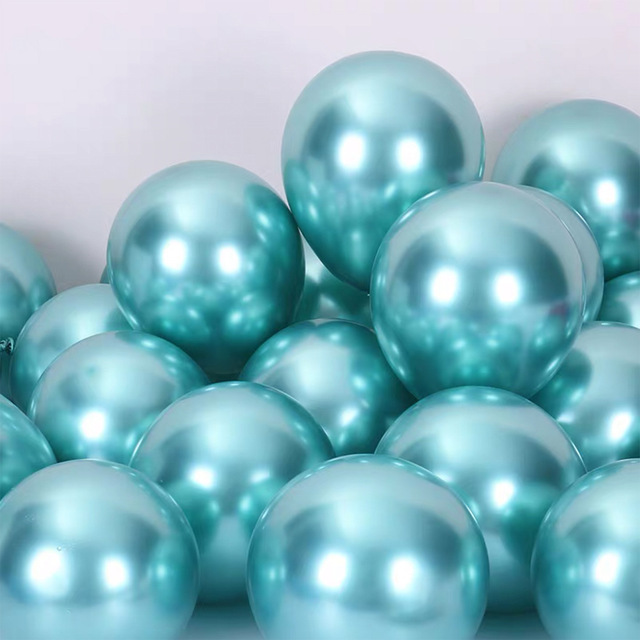 10 sztuk nowych perłowych balonów lateksowych, chromowane, w metalicznych kolorach, dekoracje na przyjęcie urodzinowe - Wianko - 8