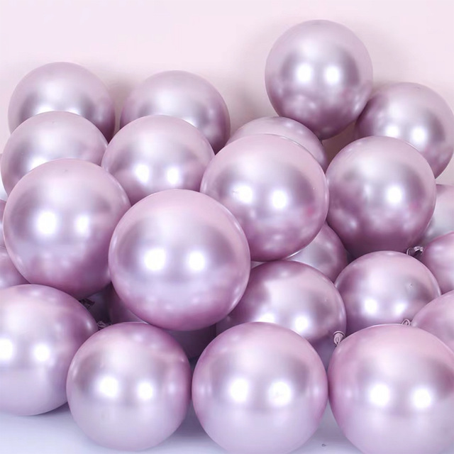 10 sztuk nowych perłowych balonów lateksowych, chromowane, w metalicznych kolorach, dekoracje na przyjęcie urodzinowe - Wianko - 11