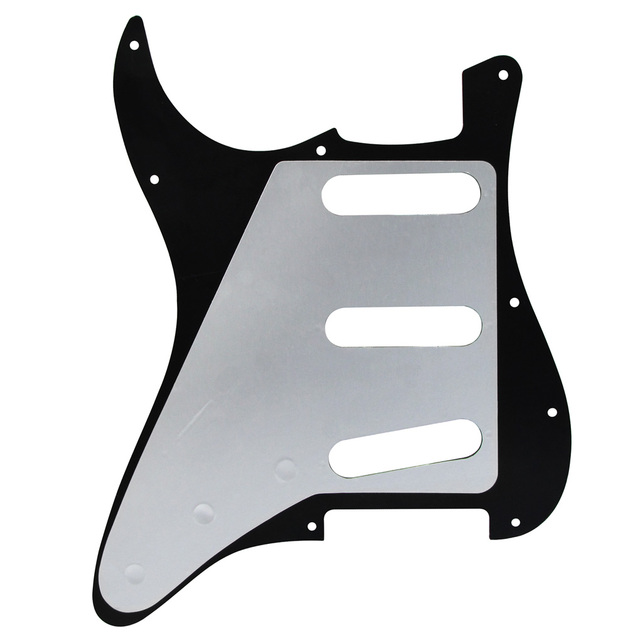 Nowy czarny pickguard 3Ply 11 otworów do gitary Strat - akcesorium elektryczne - Wianko - 5