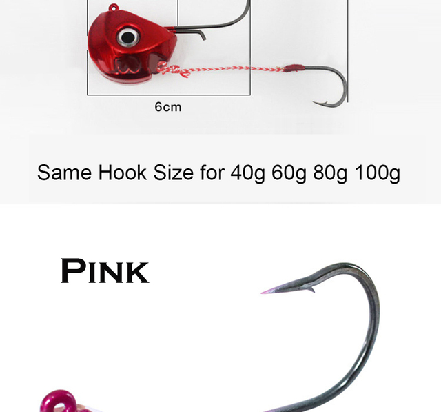 Przynęta Jig Fishing Lure 80g-140g Tenya Kabura Madai - metalowe głowice z ostry hakiem, idealne do wędkowania morskiego - Wianko - 2