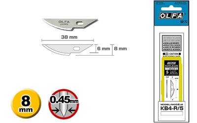 Profesjonalny artystyczny nóż OLFA AK-4 z 3 ostrzami Ande Blade OLFA KB4-WS, KB4-R, KB4-F i KB4-S - Wianko - 6