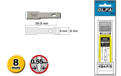 Profesjonalny artystyczny nóż OLFA AK-4 z 3 ostrzami Ande Blade OLFA KB4-WS, KB4-R, KB4-F i KB4-S - Wianko - 5