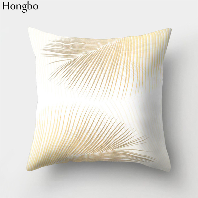 Poszewka na poduszkę z motywem tropikalnych liści leśnych drzew, kwadratowa, do dekoracji samochodu i sofy w domu, marki Hongbo - Wianko - 11