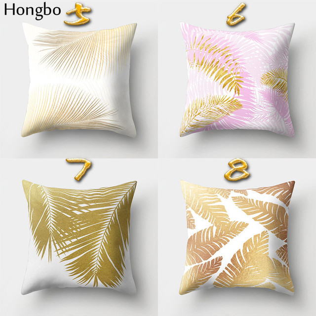 Poszewka na poduszkę z motywem tropikalnych liści leśnych drzew, kwadratowa, do dekoracji samochodu i sofy w domu, marki Hongbo - Wianko - 4