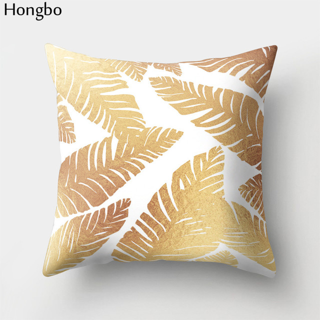 Poszewka na poduszkę z motywem tropikalnych liści leśnych drzew, kwadratowa, do dekoracji samochodu i sofy w domu, marki Hongbo - Wianko - 14