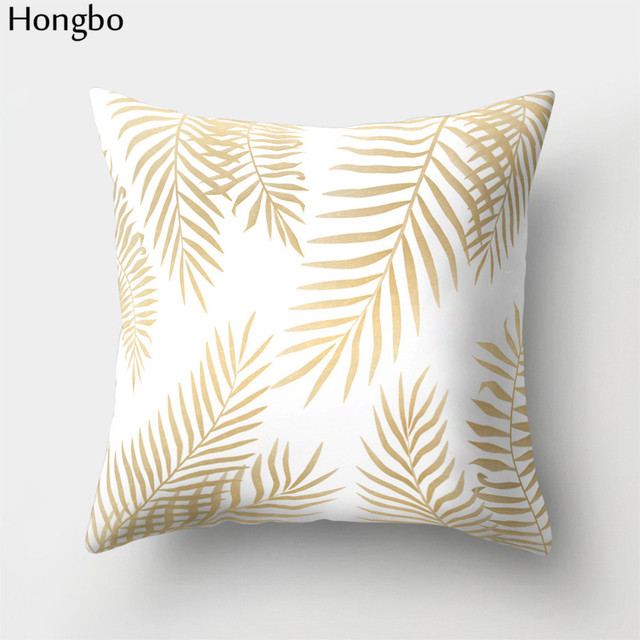 Poszewka na poduszkę z motywem tropikalnych liści leśnych drzew, kwadratowa, do dekoracji samochodu i sofy w domu, marki Hongbo - Wianko - 20