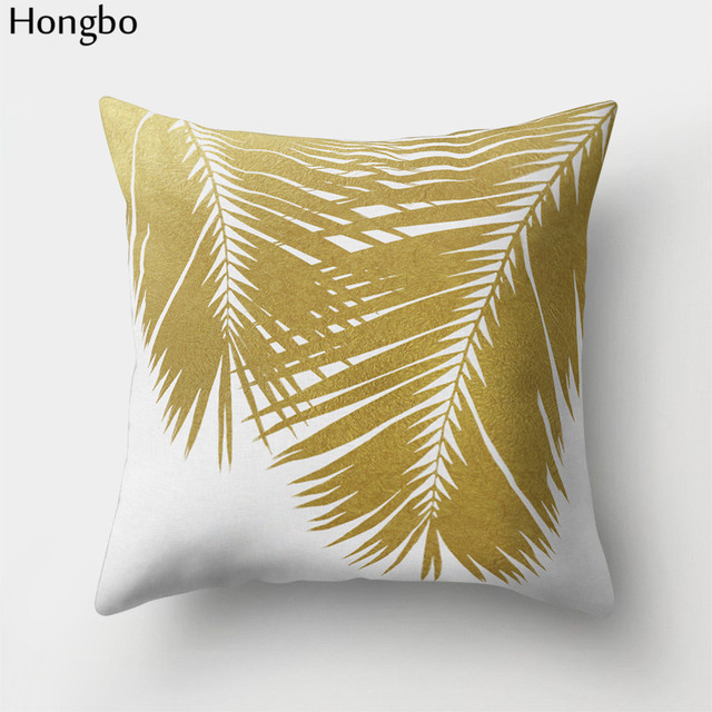 Poszewka na poduszkę z motywem tropikalnych liści leśnych drzew, kwadratowa, do dekoracji samochodu i sofy w domu, marki Hongbo - Wianko - 13