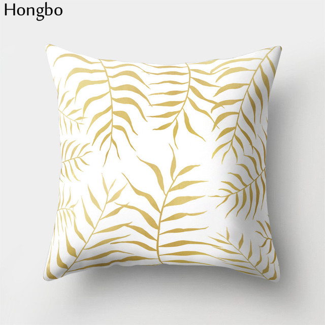 Poszewka na poduszkę z motywem tropikalnych liści leśnych drzew, kwadratowa, do dekoracji samochodu i sofy w domu, marki Hongbo - Wianko - 8