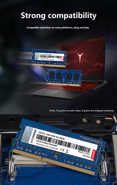 Pamięć RAM Lenovo DDR3 DDR4 8GB 4GB 16GB dla laptopa, 1333 1600 2400 2666 2133 DDR3L 204pin Sodimm dla notebooka - Wianko - 5