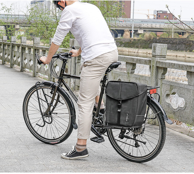 Sakwa rowerowa na bagażnik MTB Rack Pannier - torba wielofunkcyjna dla rowerzystów górskich - Wianko - 9
