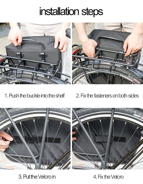 Sakwa rowerowa na bagażnik MTB Rack Pannier - torba wielofunkcyjna dla rowerzystów górskich - Wianko - 7