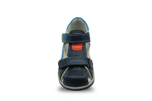 Dziecięce zamknięte toe sandały dla małych chłopców z ortopedycznym podparciem łukowym, skórzane - Wianko - 52
