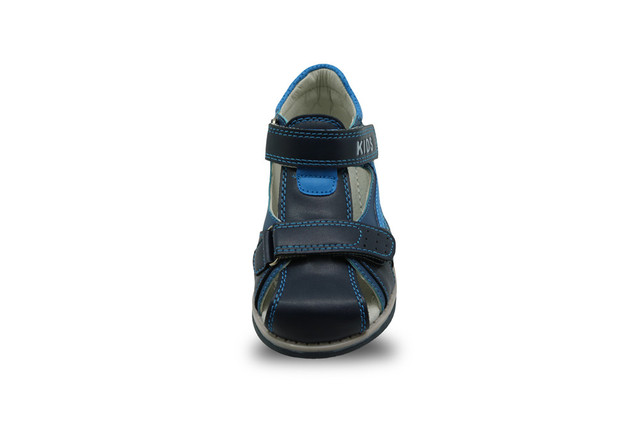 Dziecięce zamknięte toe sandały dla małych chłopców z ortopedycznym podparciem łukowym, skórzane - Wianko - 58