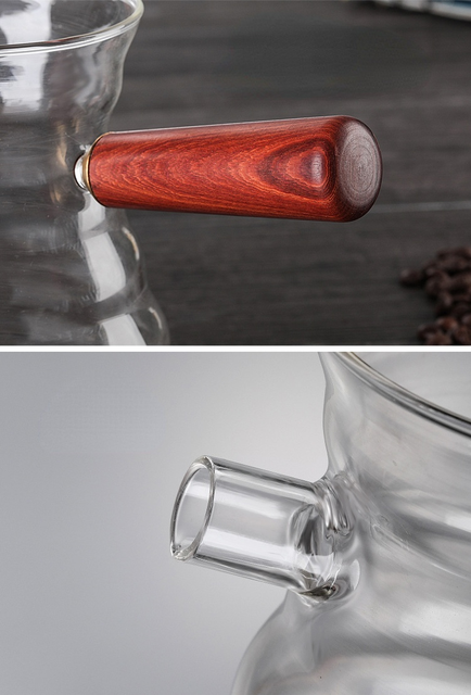 Dzbanek do kawy GZSH szklany boczny uchwyt w kształcie indyka, wysokiej jakości szkło borokrzemowe - Wianko - 8