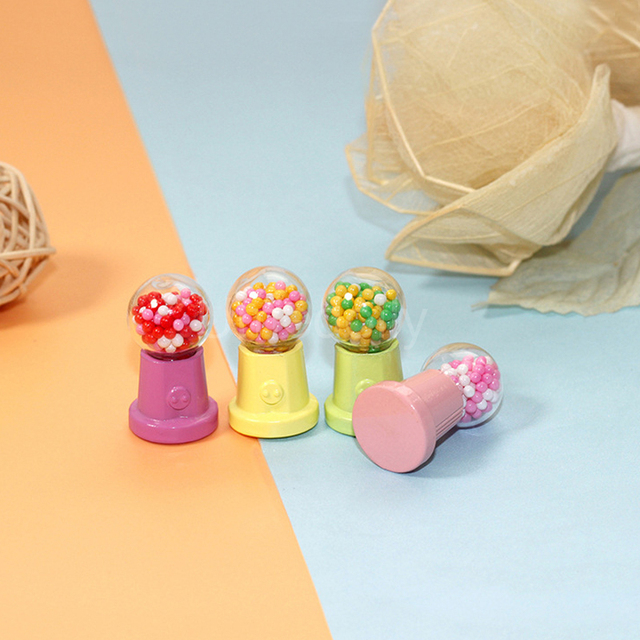 Kawaii Miniaturowy Domek dla Lalek z Mini Automatem do Cukierków - Zabawka do Udawania Gry w Kuchnię Barbie dla Dziewczynek - Wianko - 6