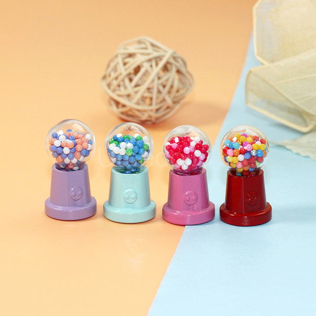 Kawaii Miniaturowy Domek dla Lalek z Mini Automatem do Cukierków - Zabawka do Udawania Gry w Kuchnię Barbie dla Dziewczynek - Wianko - 5