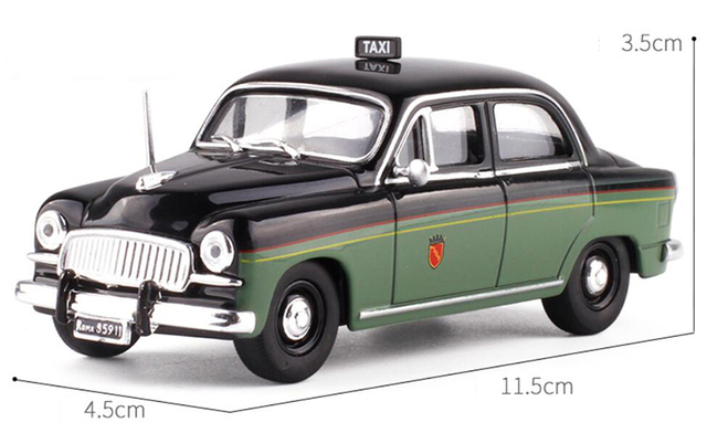Klasyczny model samochodu Fiat Ford Cab Taxi ciężarówka Diecast w skali 1/43, wykonany z metalu - kolekcjonerski prezent zabawkowy auto - Wianko - 4