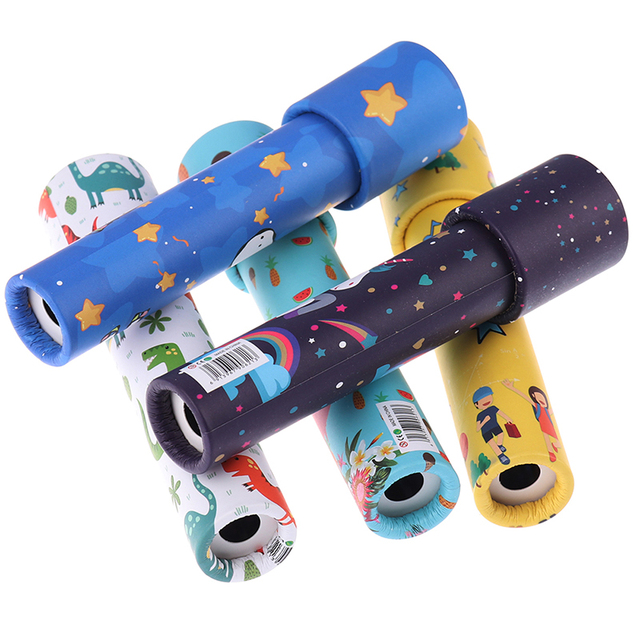 Klasyczny obrotowy kalejdoskop - edukacyjna zabawka dla dzieci, pomysłowa kreskówka, idealna na prezent imprezowy - Wianko - 10