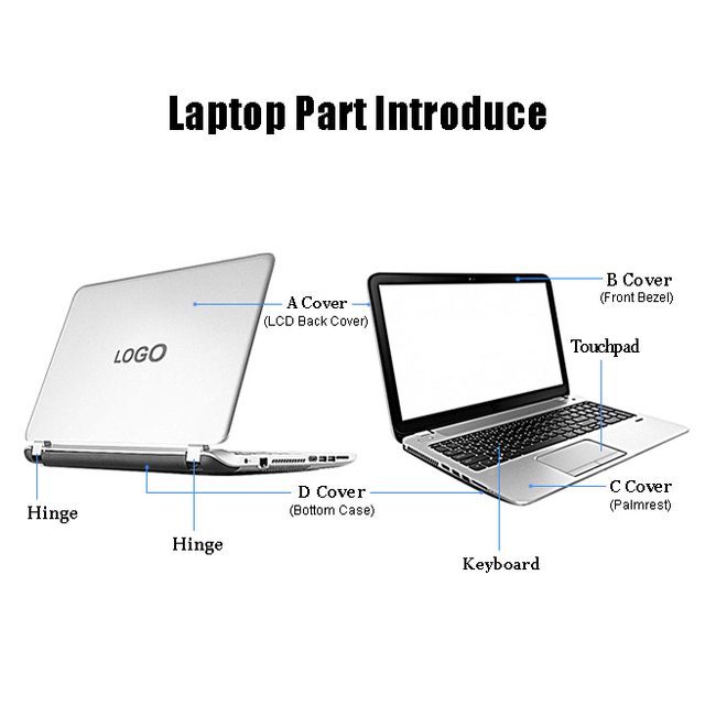 Nowa tylna pokrywa LCD do laptopa Lenovo S41 S41-70 S41-75 U41-70 300S-14ISK 500S-14ISK, biały kolor - Wianko - 1