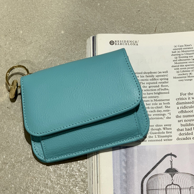 Skórzany damski portfel Vintage Clutch Mini - futerał na karty z elegancką portmonetką do przechowywania - Wianko - 2