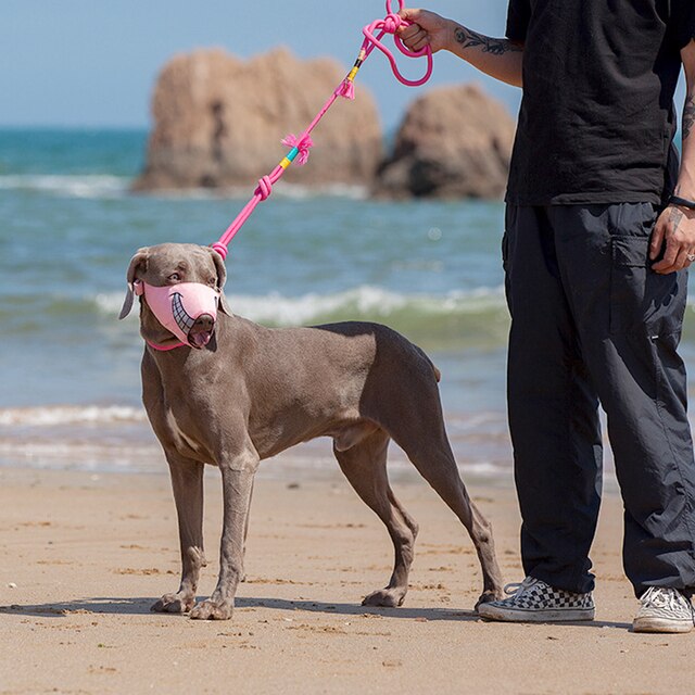 Kaganiec Miflame dla dużych psów Greyhound, regulowany, ochrona ust przed szczekaniem i zapewnienie świeżego powietrza dla zwierząt domowych - Wianko - 5