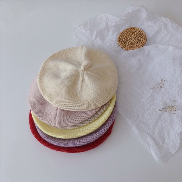 Czapka beret Bobora Princess dla małych dziewcząt z perłami na wiosnę, jesień i zimę - Wianko - 4