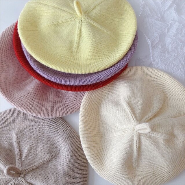 Czapka beret Bobora Princess dla małych dziewcząt z perłami na wiosnę, jesień i zimę - Wianko - 3