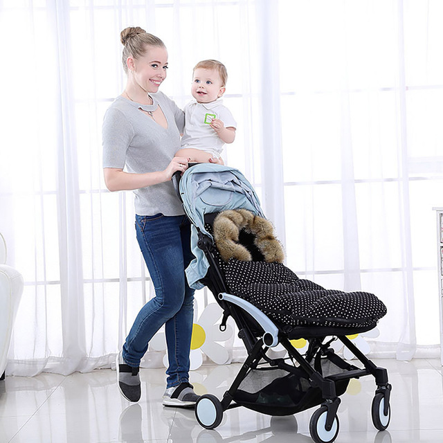 Wózek dziecięcy śpiwór kopertowy dla noworodka i dzieci do 3 lat - miękki, zimowy, wiatroszczelny Footmuff - Wianko - 5