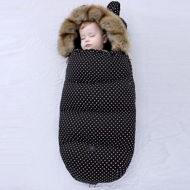 Wózek dziecięcy śpiwór kopertowy dla noworodka i dzieci do 3 lat - miękki, zimowy, wiatroszczelny Footmuff - Wianko - 7