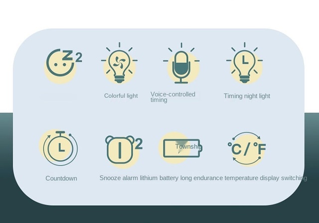 Cyfrowy budzik Cartoon - śliczne światło nocne LED z portem USB - wielofunkcyjny minutnik Smart B dla dzieci - Wianko - 1
