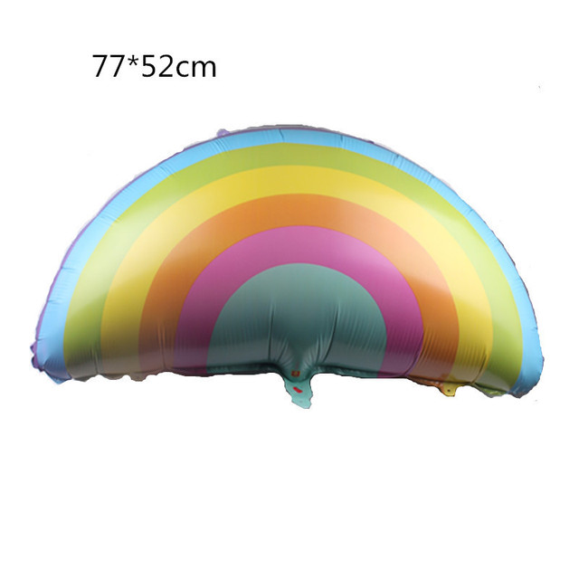 Balon z folii aluminiowej Rainbow Cloud - dekoracja do wesela, na dzień dziecka, do podróży, dla dzieci do kąpieli i snu - Wianko - 6