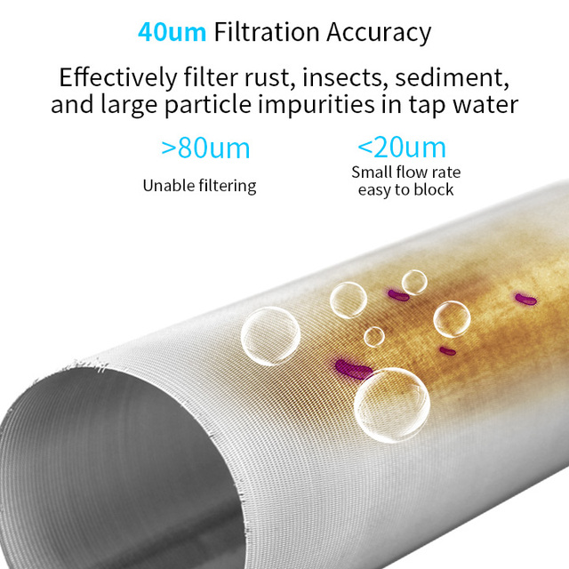 Filtr do wody pod zlew z manometrem o dużej przepustowości dla centralnego oczyszczania wody z kranu - Wianko - 5