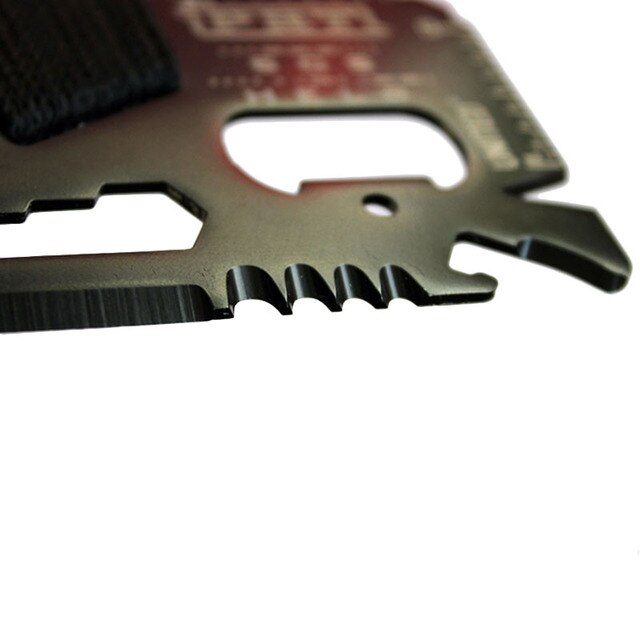 Nóż wielofunkcyjny EDC do kart kredytowych - narzędzie biwakowe, myśliwskie, ratownicze - Wianko - 6