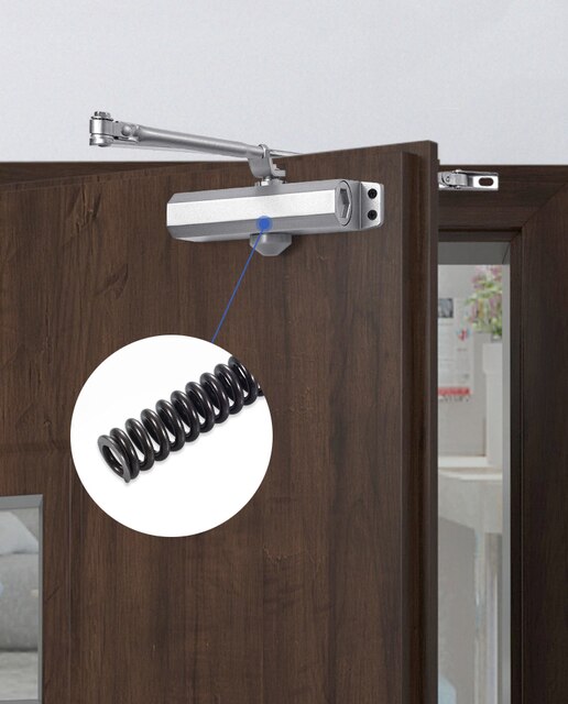 Łagodne zamykanie drzwi z buforem hydraulicznym i regulowaną prędkością - mechanizm cichy zamykacz drzwi - Wianko - 10