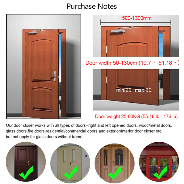 Łagodne zamykanie drzwi z buforem hydraulicznym i regulowaną prędkością - mechanizm cichy zamykacz drzwi - Wianko - 3