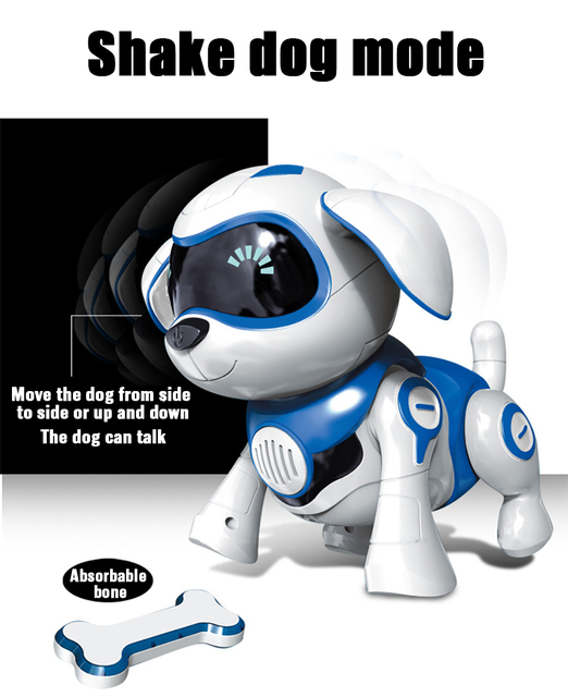 Inteligentny pies mechaniczny - elektroniczny zwierzak, który tańczy i śpiewa, z muzyką i czujnikiem podczerwieni, idealny dla dzieci - Wianko - 6