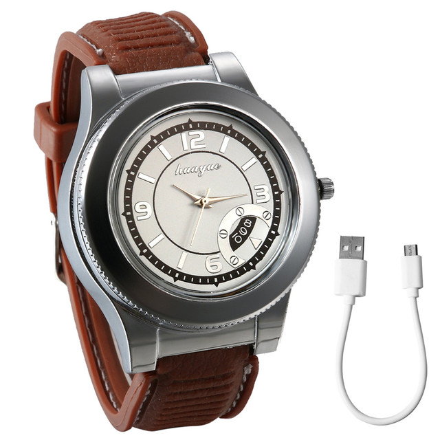 Zegarek męski LANCARDO Fashion z ładowaną przez USB elektroniczną zapalniczką - Wianko - 9