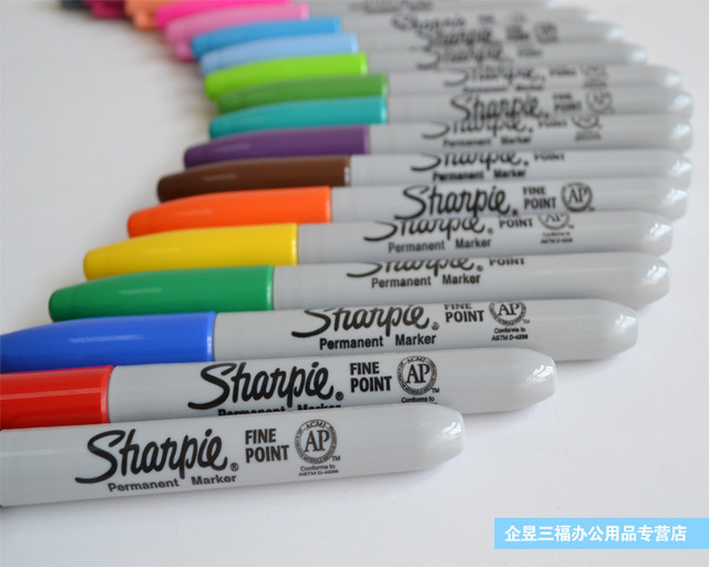 Marker Sharpie Sanford w 8/12/24 kolorach, drobny punkt, permanentny, przyjazny dla środowiska - Wianko - 1