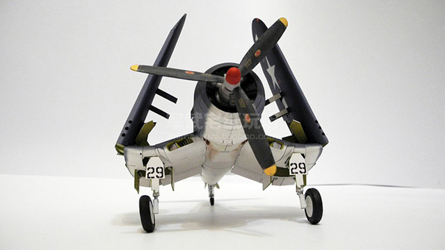 Amerykański Model Papierowego Samolotu F4U-1A Corsair 3D DIY 1:33 - Wianko - 10