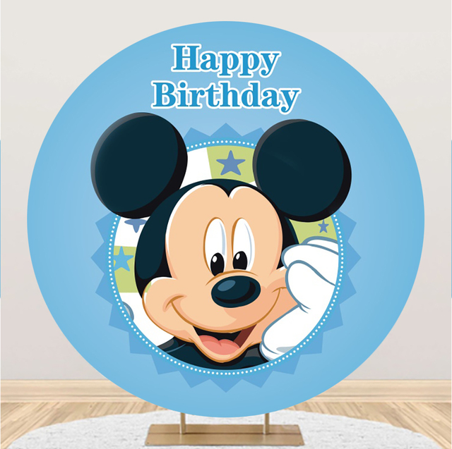Tło imprezowe Minnie Mickey Disney Mickey Mouse dekoracje ślubne urodzinowe - Wianko - 17