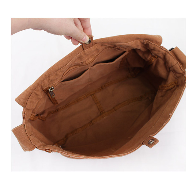 Koreańska torba na ramię z płótna - moda i proste modele, idealne dla pary - Wianko - 22