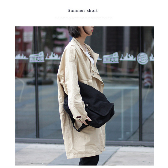 Koreańska torba na ramię z płótna - moda i proste modele, idealne dla pary - Wianko - 12