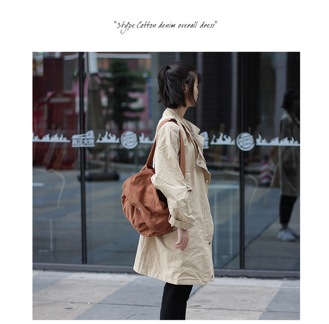 Koreańska torba na ramię z płótna - moda i proste modele, idealne dla pary - Wianko - 3